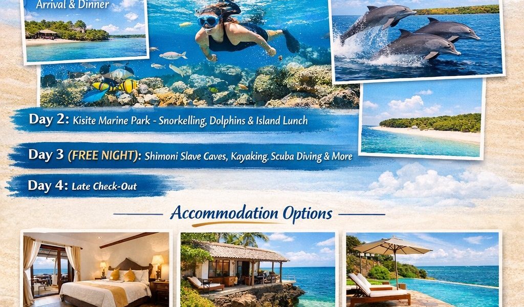 "Wasini Island dolphin snorkelling Kenya coast"